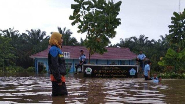 3 Sungai Besar di Kampar Riau Berstatus Waspada Banjir