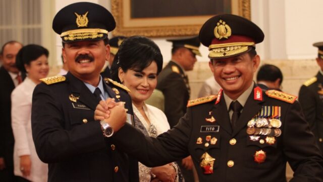 Panglima TNI Marsekal Hadi Tjahjanto dan Kapolri Jenderal Pol Tito Karnavian Tiba di LAM Riau