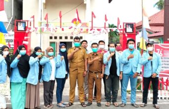 Kelurahan Bagan Kota Semarakkan HUT RI ke-76 dengan Hiasi Kantor