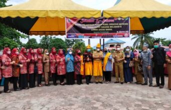 Dihadiri Bupati dan Wabup Rohil, Pengurus BRCN Kecamatan TPTM Resmi Dikukuhkan