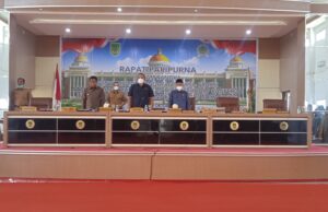 Wabup H. Sulaiman Hadiri Sidang Paripurna Terhadap Ranperda Himne dan Mars Rokan Hilir