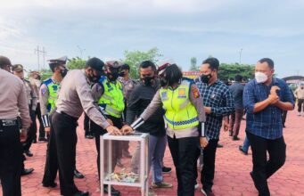 Polres Rohil Gelar Aksi Open Donasi Satu Hari Seribu Rupiah Selama Ramadhan