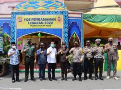 Didampingi Forkopimda, Wabup Rohil Cek Pos Pengamanan Lebaran