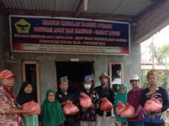 Peduli Sesama, Pasukan Adat Gagak Hitam Kawalan Bangko Pusako Berbagi Sembako
