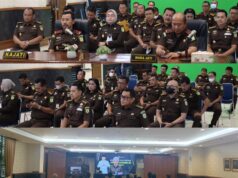 Kajati Riau Hadiri Kegiatan Kunjungan Kerja Virtual Jaksa Agung RI