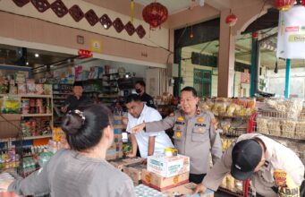 Jelang Idul Fitri, Polsek Bangko Lakukan Pengecekan Ketersediaan Bahan Pokok Masyarakat