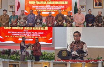 Wakajati Riau Hadiri Ramah Tamah dan Jamuan Makan Bersama Menko Polhukam Mahfud MD