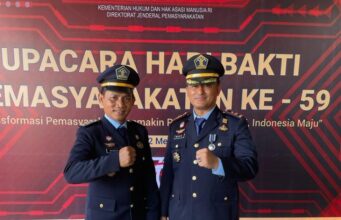 Peringati HBP Ke-59, Lapas Bagansiapiapi Ikuti Upacara dan Gelar Syukuran