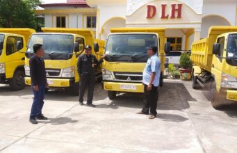 Tingkatkan Kebersihan Kota, DLH Rohil Dapat Tambahan 5 Unit Dump Truck