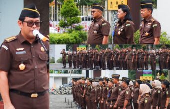 Aspidsus Kejati Riau Penerima Apel Kerja Pagi