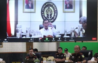 Kejati Riau Ikuti Pengarahan Jam-Pidum dan Launching Register Elektronik Secara Virtual