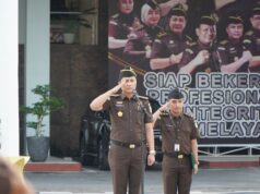 Asisten Intelijen Kejati Riau Jadi Penerima Apel Kerja Pagi