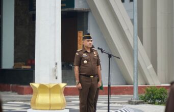 Koordinator Bidang Pidana Khusus Kejati Riau Jadi Penerima Apel Kerja Pagi