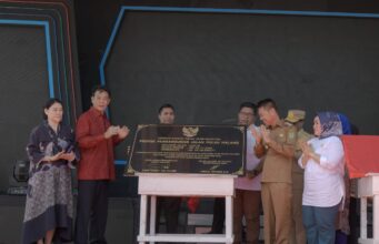 Bupati Rohil Resmikan Penggunaan Pembangunan Jalan di Pulau Halang