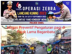 Satlantas Polres Rohil Gelar Strong Poin dan Pengaturan Lalin