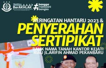 Asisten Pembinaan Kejati Riau Hadiri Upacara Peringatan HANTARU Tahun 2023