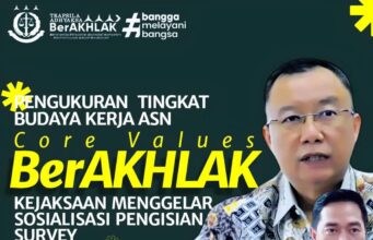 Asintel dan Asdatun Kejati Riau Ikuti Sosialisasi Pelaksanaan Pengisian Survey Core Values Berakhlak ASN BerAKHLAK & Employee Engagement Tahun 2023 Secara Virtual