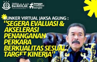 Kunker Virtual Jaksa Agung: Segera Evaluasi Akselerasi Penanganan Perkara Berkualitas Sesuai Target Kinerja