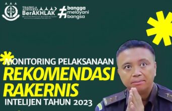 Kasi A, Kasi E dan Kasi Penkum Bidang Intelijen Kejati Riau Ikuti Monitoring Pelaksanaan Rekomendasi Rakernis Intelijen Tahun 2023