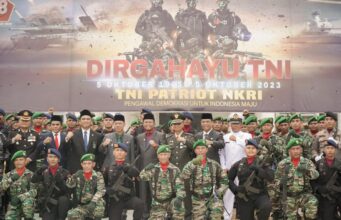 Bupati dan Wakil Bupati Rohil Hadiri Upacara HUT TNI ke-78