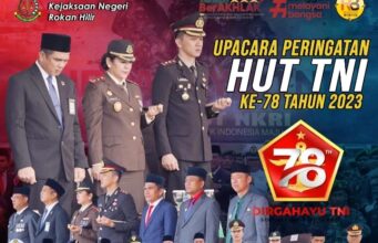 Kajari Rohil Hadiri Peringatan HUT TNI Ke-78