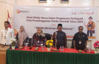 Bawaslu Rohil Gelar Sosialisasi Pengawasan Pemilu Partisipatif Bersama Sejumlah Wartawan