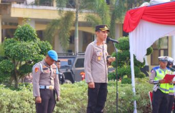 Polres Rohil Gelar Apel Pasukan Pengamanan Pemilihan Penghulu 2023