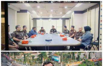 Asintel Kejati Riau Ikuti Rapat Optimalisasi Kinerja Posko Pemilu Kejaksaan Secara Virtual