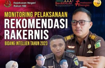 Kasi Intelijen Kejari Rohil Ikuti Monitoring Pelaksanaan Rekomendasi Rakernis Intelijen 2023