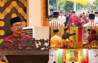 Kajati Akmal Abbas Disambut Dengan Tepuk Tepung Tawar