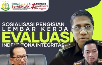 Kajati Riau Ikuti Sosialisasi Pengisian LKE Indeks ZI Menggunakan Aplikasi