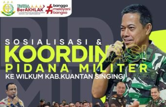 Aspidmil Kejati Riau Gelar Sosialisasi Koordinasi Bidang Pidana Militer di Kuantan Singingi Diikuti Seluruh APH Sipil dan Militer
