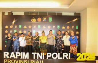 Kajati Riau Hadiri Rapim TNI- Polri Provinsi Riau Tahun 2024