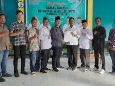 Datangi Partai PKB, H. Sulaiman Serahkan Formulir Pendaftaran Calon Bupati Rohil