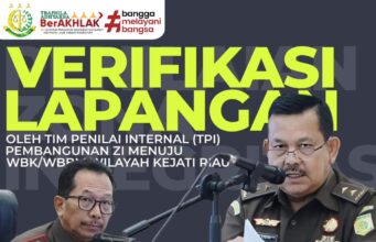 Kajati Riau Ikuti Verlap dari TPI Dipimpin Inspektur IV JAM WAS Kejagung RI
