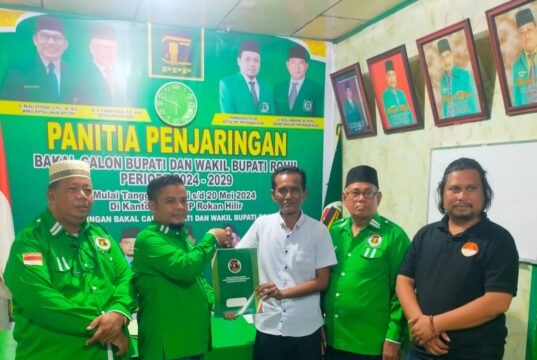 Maju Pilkada Rohil, Wabup H. Sulaiman, SS.MH Kembali Mendaftar Bacabup Melalui PPP