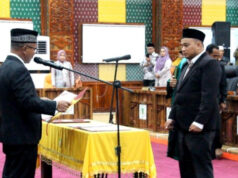Siap Menjalankan Tugas, Sahrul Alfindra Dilantik Sebagai PAW Anggota DPRD Rohil