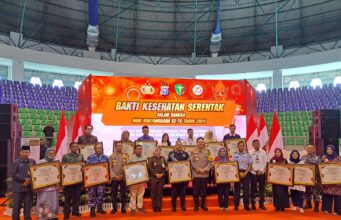 Wakajati Rini Hartatie Hadiri Bakti Kesehatan Serentak Polda Riau