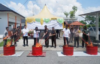 Kejari Rohil Lakukan Pemusnahan BB Telah Berkekuatan Hukum Tetap