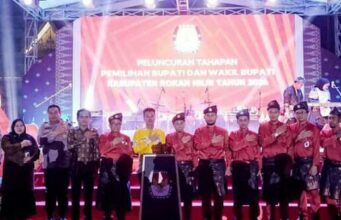 Ketua DPRD Rohil Hadiri Launching Tahapan Pilkada 2024