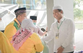Wabup H. Sulaiman Sambut kepulangan Jemaah Haji Asal Rohil dari Madinah ke Embarkasi Batam