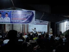 Pasangan H. Bistamam-Jhony Charles Kampanye di Teluk Pulau Hilir, Masyarakat Kompak Menyerukan Ganti Bupati