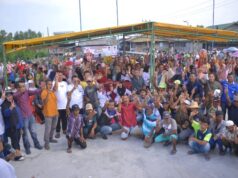 Kampanye di Pulau Halang, Paslon Bistamam-Jhony Charles Janji Benahi Infrastruktur dan Air Bersih