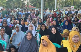 Dukungan “The Power Emak-emak” Padati Kampanye Paslon Bijak di Kecamatan Tanah Putih dan Rantau Kopar