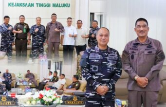 Kajati Maluku Agoes SP Buka Ruang Kerjasama Saat Kunjungan Dankodaeral IX Ambon di Kejati Maluku